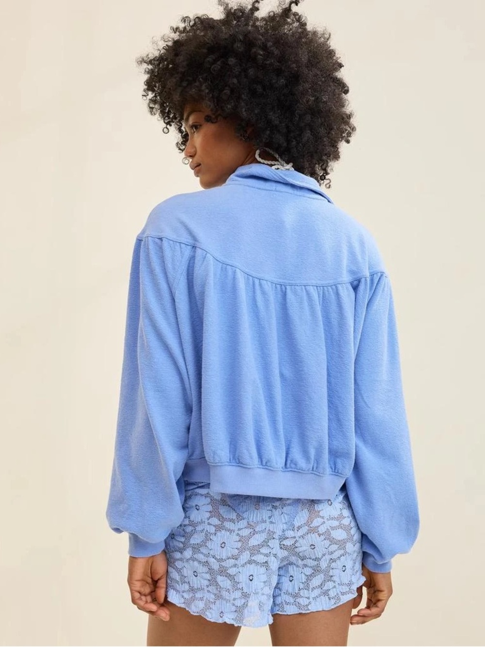 Aerie Soft Life Button Sweatshirt - Picture 3 of 9